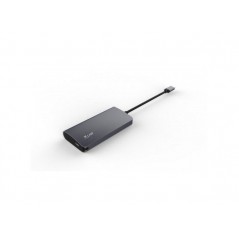 LMP USB-C Video Hub 5 Port, HDMI, 3x USB 3.0 (1x 1.5A), USB-C (PD & data), alu. housing, gris sidéral